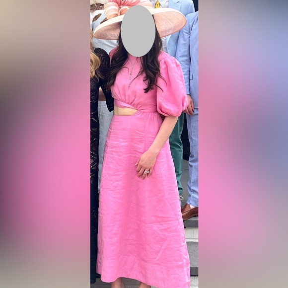 Bardot Pink Maxi Dress - Picture 3 of 4